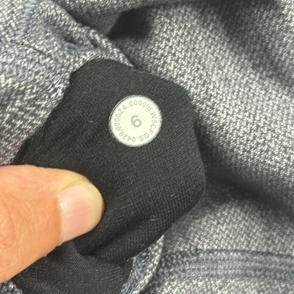 Lululemon Align Pant II 25" Mini Heathered Herringbone Heathered Black White - Picture 4 of 5